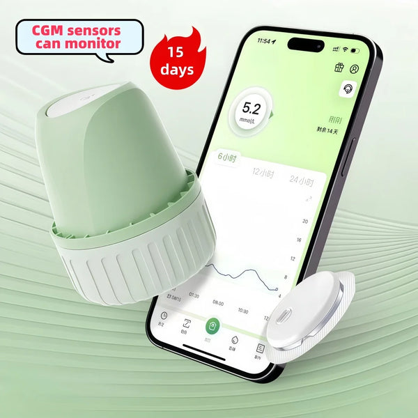 GlucoSense Pro – 15-Day Continuous Glucose Monitor 🩸