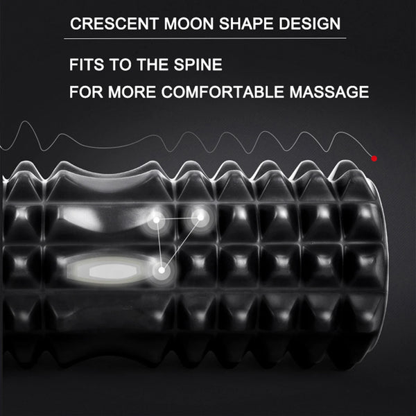 High-Density Crescent Foam Roller – Restore & Align 🧘‍♂️✨