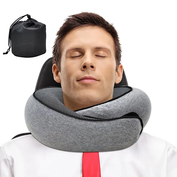 U-shaped Snail Style Travel Pillow