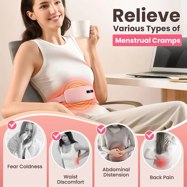 Electric Heating Pad Menstrual Cramp Massager